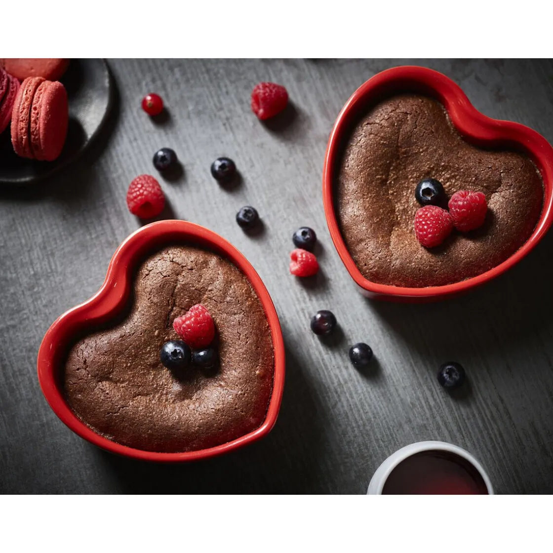 Peugeot Keramikform Herz 2er-Set For You rot