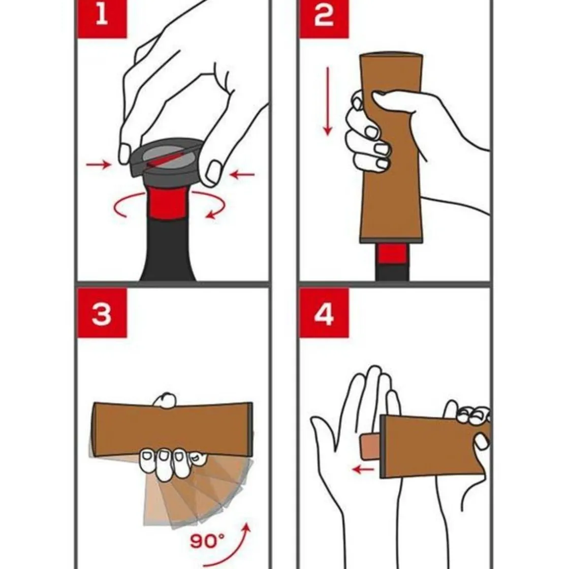 Peugeot Korkenzieher Elis reverse schwarz