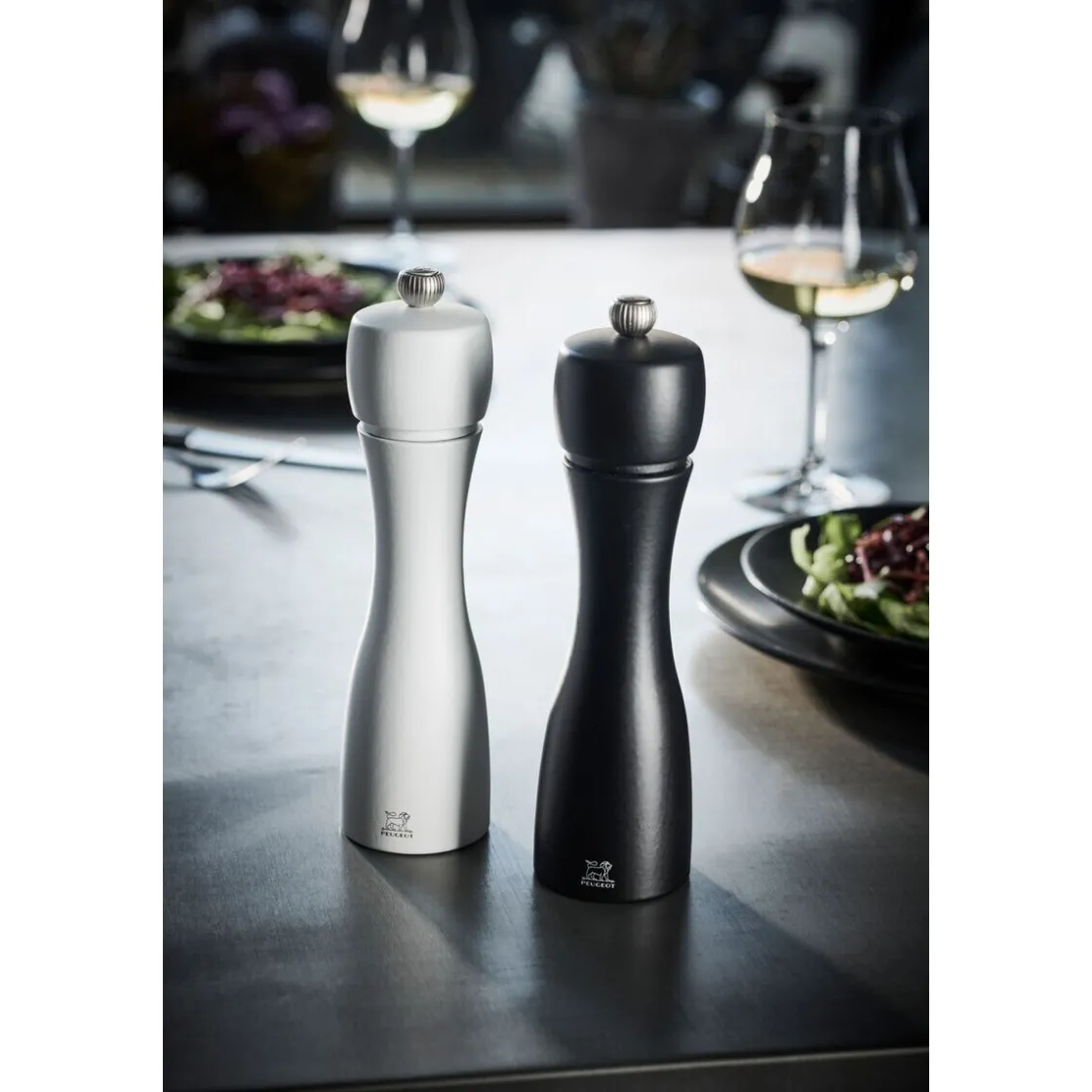 Peugeot Pfeffer- und Salzmühle 20 cm Tahiti Duo schwarz/weiß