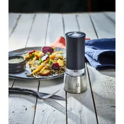 Peugeot Pfeffer- und Salzmühle 16 cm Daman Elektrisch Duo u‘Select schwarz