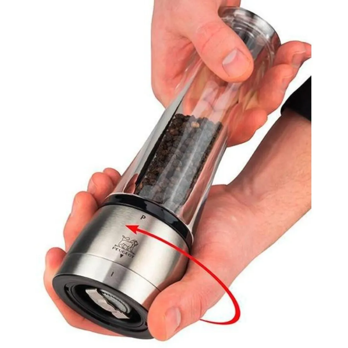 Peugeot Pfeffermühle 21 cm Daman u‘Select Edelstahl/Acryl