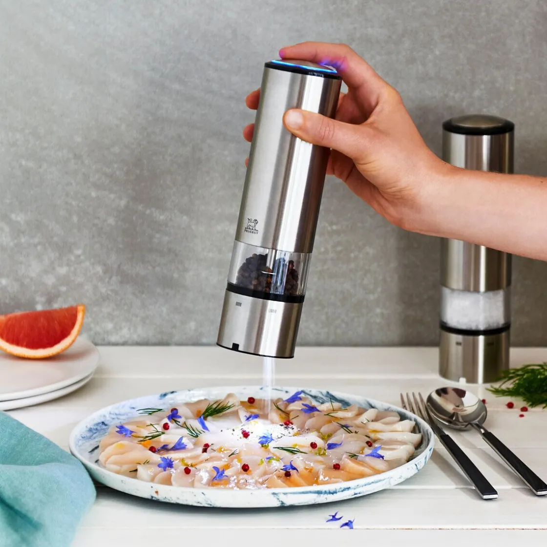 Peugeot Pfeffermühle 20 cm Elis Sense Elektrisch u'Select edelstahl