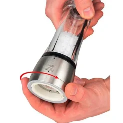 Messer & Co. Entdecken|Kräuter & Gewürze<Peugeot Salzmühle 21 cm Daman u‘Select Edelstahl/Acryl