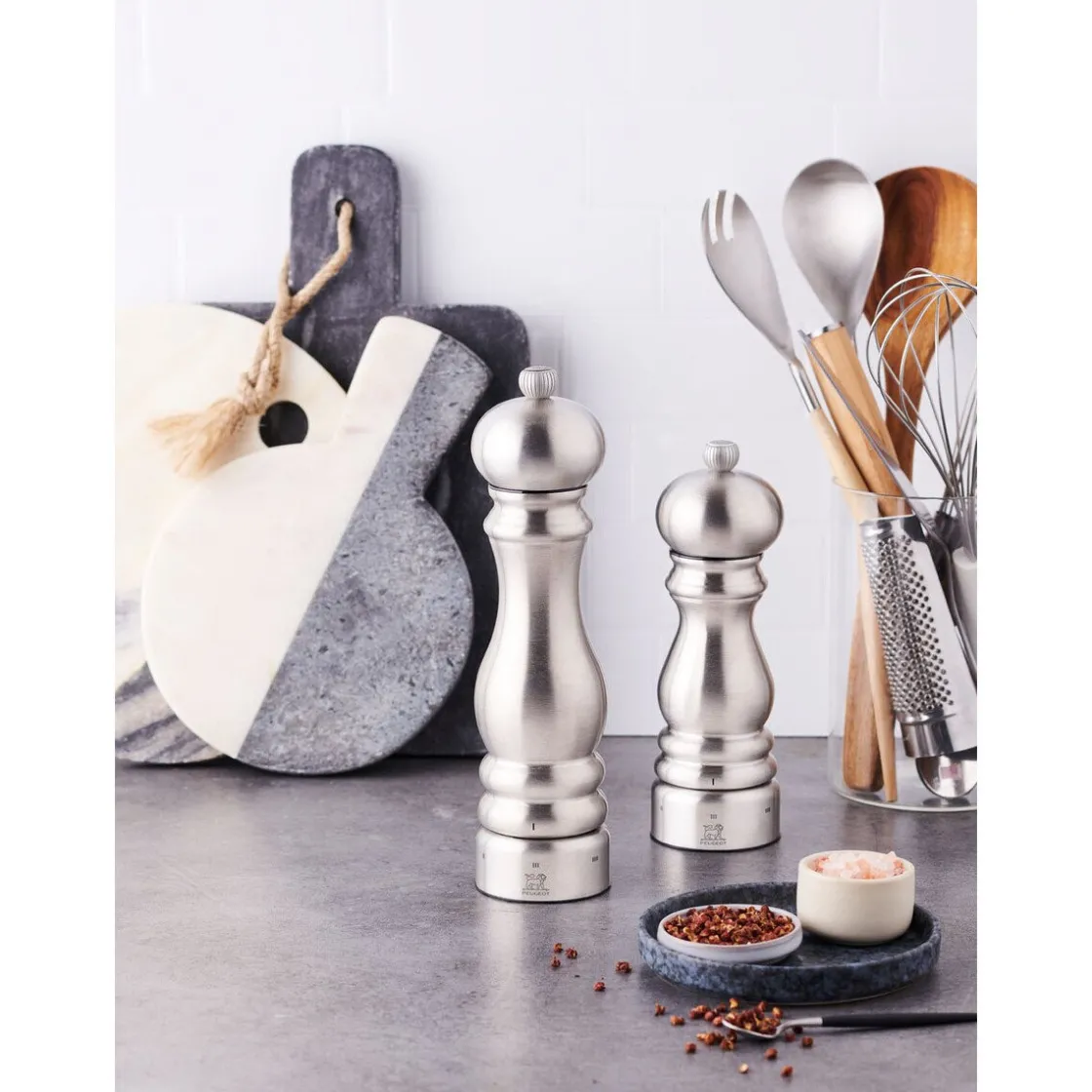 Kräuter & Gewürze|Messer & Co. Entdecken<Peugeot Salzmühle 18 cm Paris u'Select Edelstahl