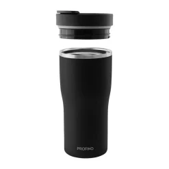 Thermobecher<Profino Thermo-To-Go-Becher 0,35 l Barista schwarz