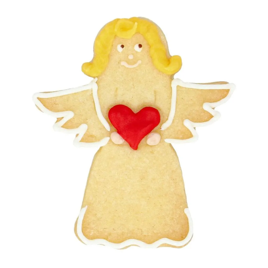 Kochwelt Entdecken|Backzubehör<RBV Birkmann Ausstecher Edelstahl Engel mit Herz 7cm