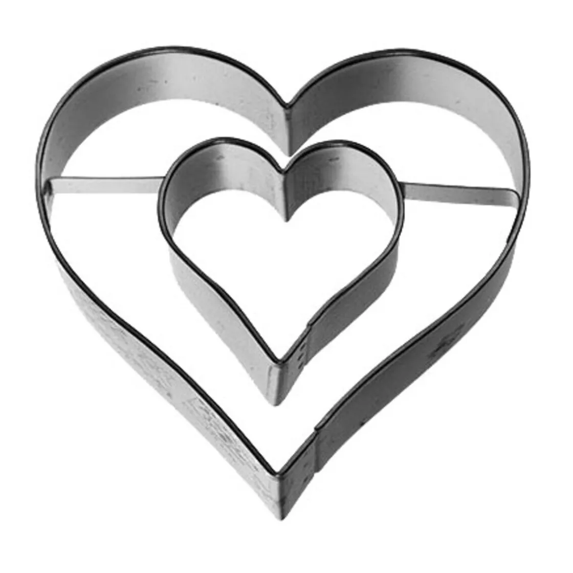RBV Birkmann Ausstecher Herz mit Innenherz 6 cm edelstahl