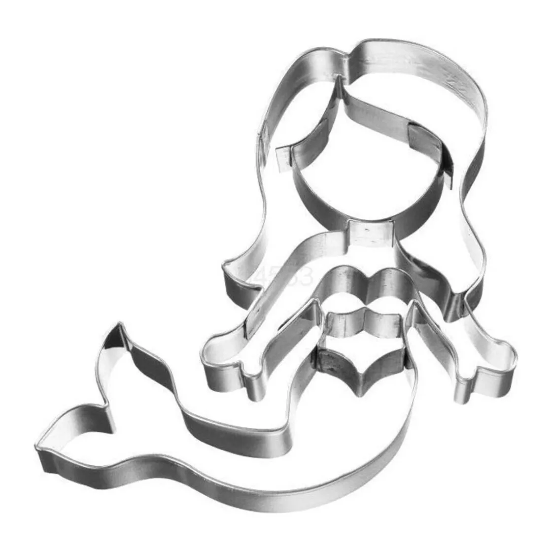 Kochwelt Entdecken|Backzubehör<RBV Birkmann Ausstecher Meerjungfrau Edelstahl 9cm