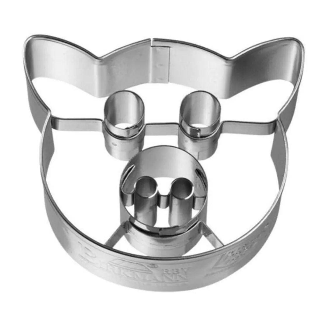 Backzubehör|Kochwelt Entdecken<RBV Birkmann Ausstecher Schweineschnute 6 cm Edelstahl mit Innenprägung