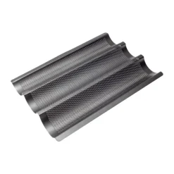 Brotbacken<RBV Birkmann Baguette-Blech 38x29 cm Laib & Seele anthrazit