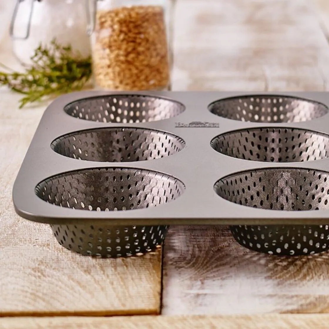 RBV Birkmann Brötchenblech 32x30 cm Laib & Seele schwarz