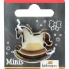 Backzubehör|Weihnachtsbäckerei<RBV Birkmann Mini-Ausstecher Schaukelpferd 3 cm edelstahl