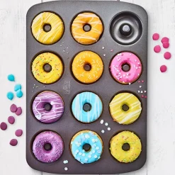 RBV Birkmann Mini-Donut-Blech 26x37 cm Easy Baking grau
