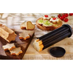 Kochwelt Entdecken|Backformen<RBV Birkmann Partybrot-Backröhren-Set 3-tlg. Laib & Seele anthrazit