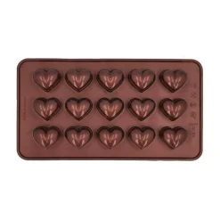 RBV Birkmann Pralinenform Herz 2er-Set Chocolaterie kupfer