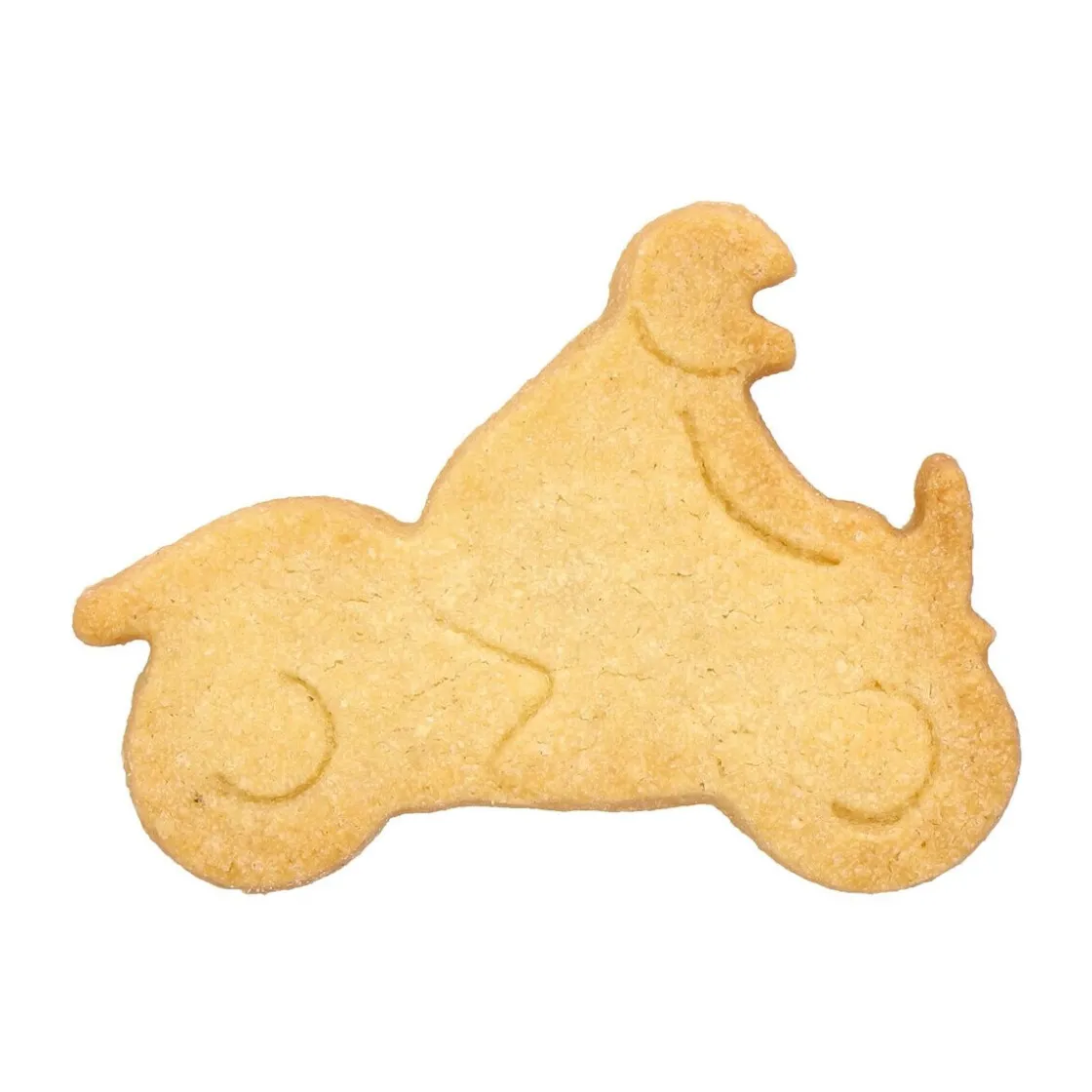 RBV Birkmann Präge-Ausstecher Motorradfahrer 8 cm edelstahl