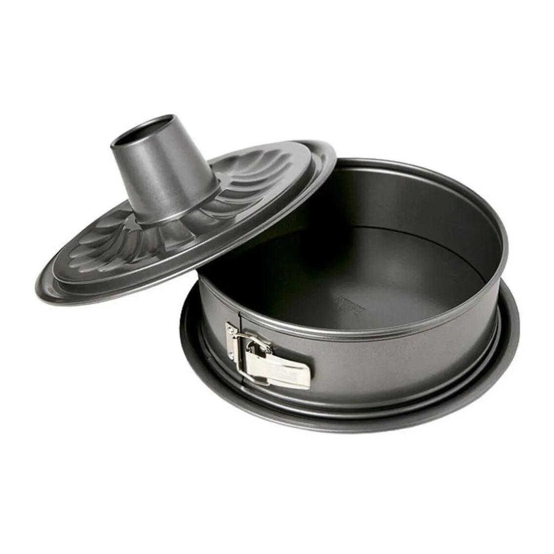 Kochwelt Entdecken|Backformen<RBV Birkmann Springform mit zwei Böden 28 cm Easy Baking grau