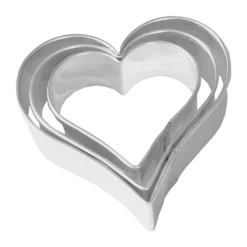 RBV Birkmann Terrassen Ausstecher Edelstahl Herz mini glatt 2/3/4 cm