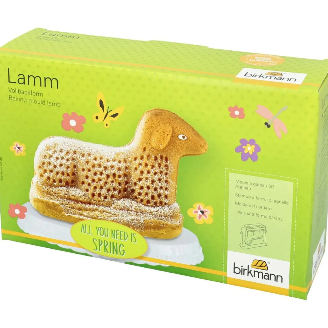 Kochwelt Entdecken<RBV Birkmann Vollbackform Lamm 0,9 l schwarz