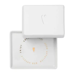 Butterdosen<Räder Butterdose Herz 125 g weiß