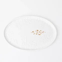 Räder Servierteller Fische 36x24 cm Unterwasserwelt weiß