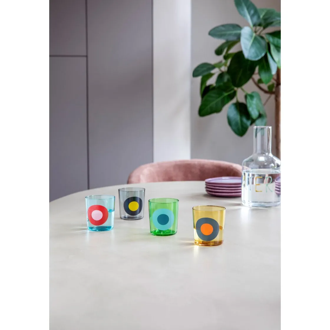 Gläser Set<Remember Gläser Dots 4er-Set Nr.1