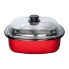 Riess Dampfgarer 3-tlg. Classic Color Rot