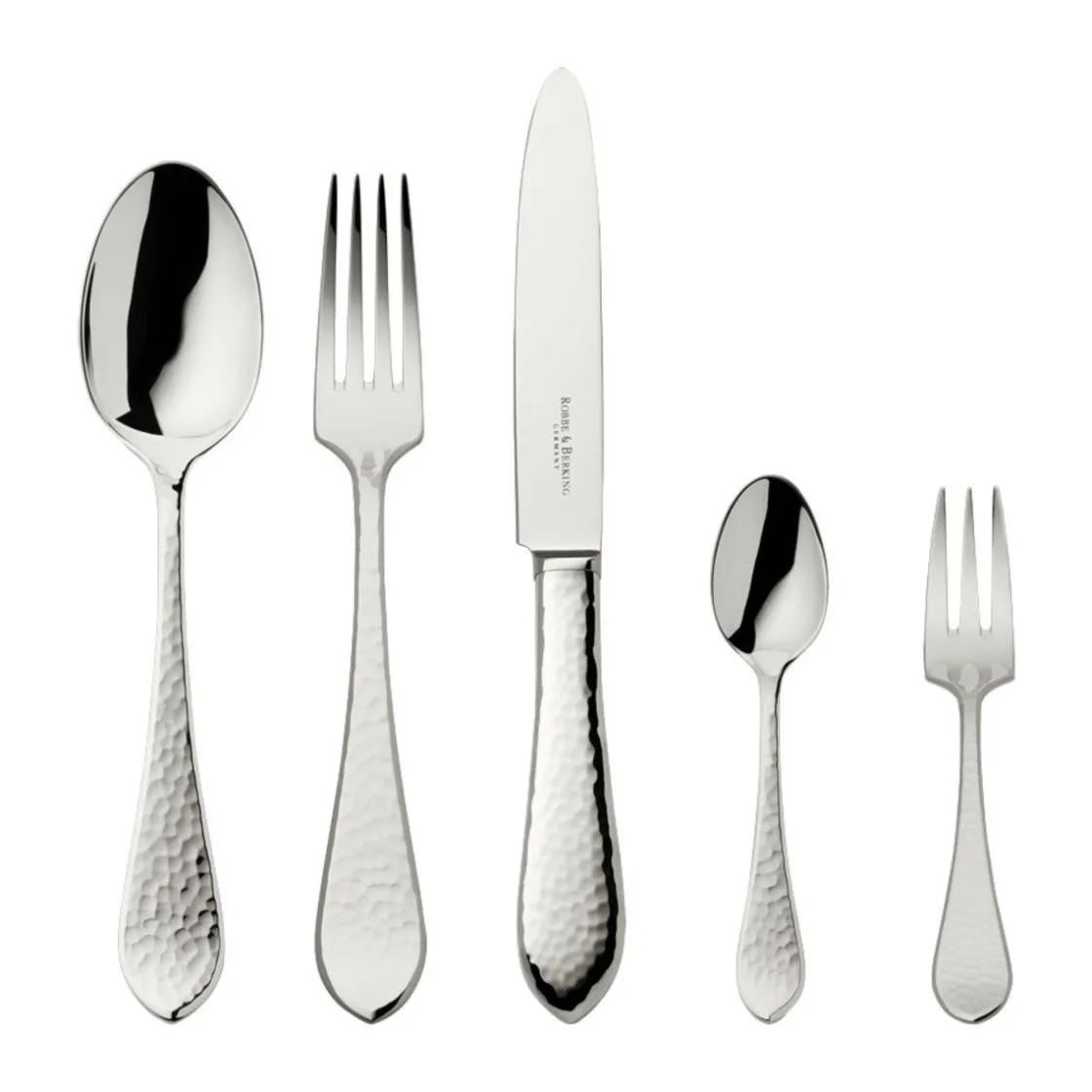 Robbe & Berking 30 tlg. Garnitur Martelé 925 Sterlingsilber