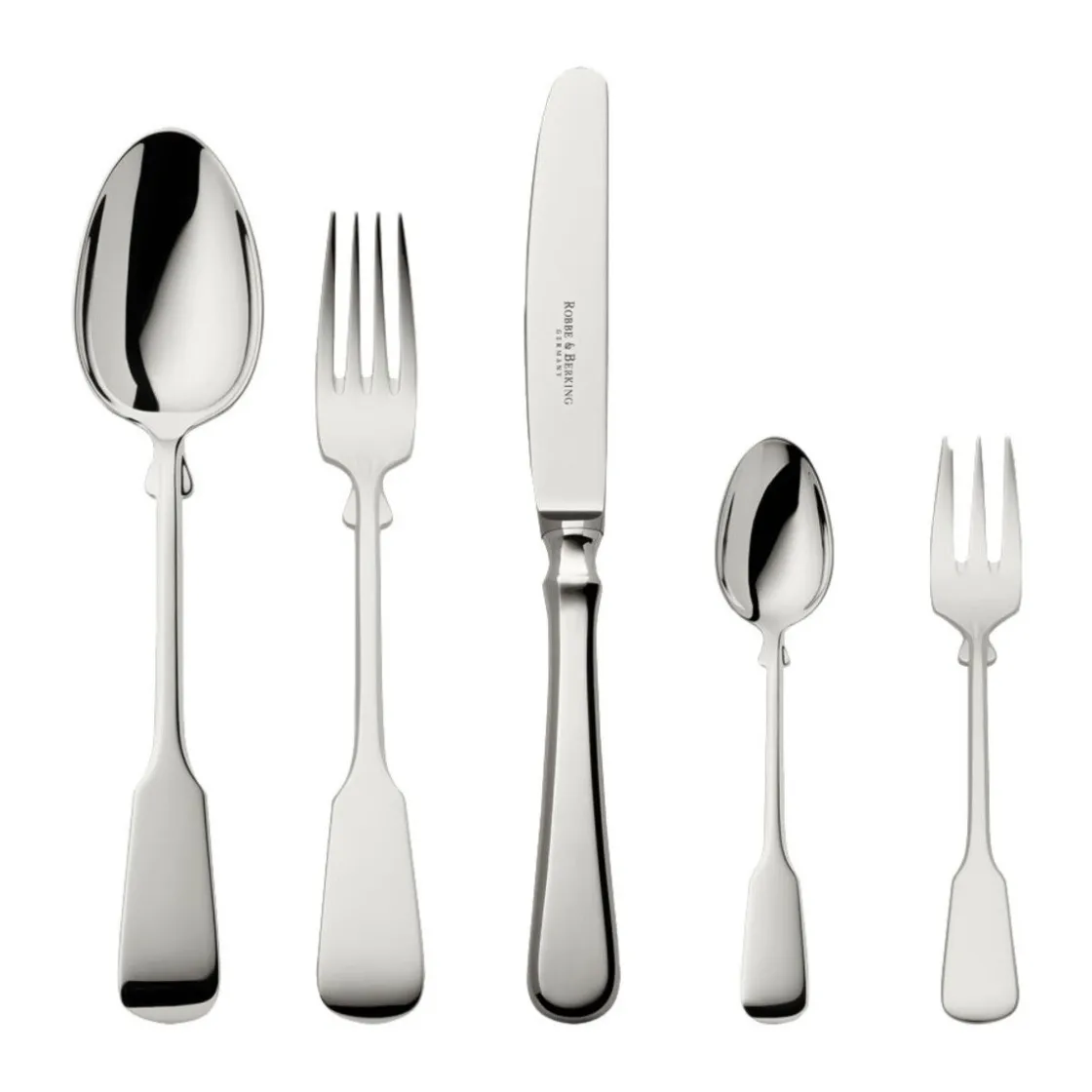 Besteck Set 6 Personen<Robbe & Berking 30 tlg. Garnitur Spaten 925 Sterlingsilber