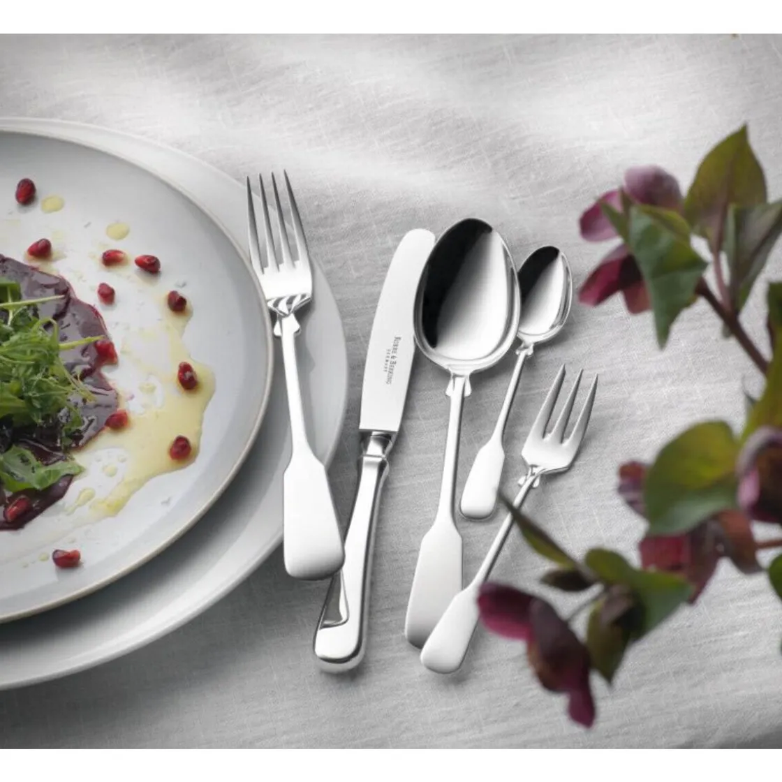 Besteck Set 6 Personen<Robbe & Berking 30 tlg. Garnitur Spaten 925 Sterlingsilber