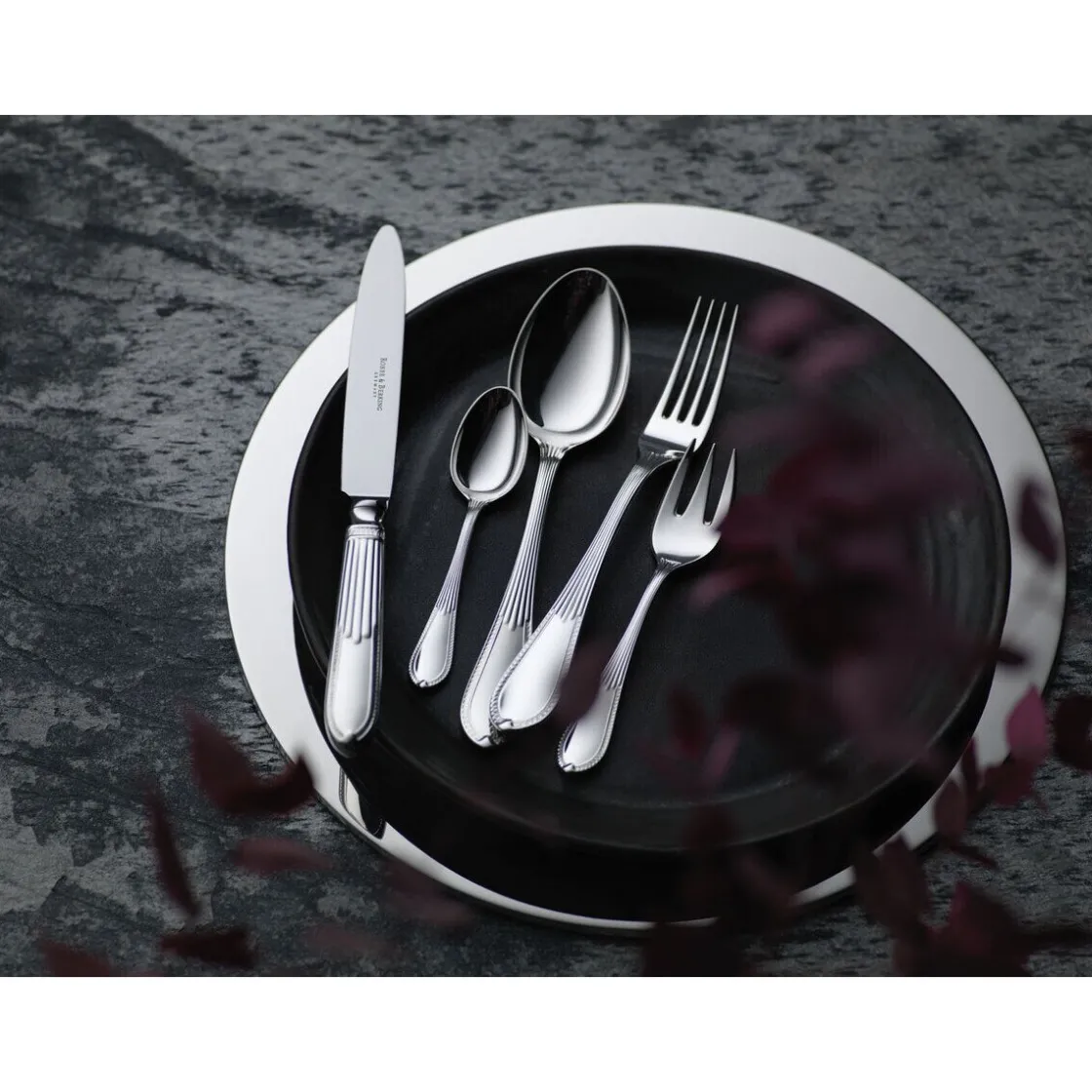 Echtsilber Besteck<Robbe & Berking Besteckgarnitur 30tlg Belvedere 925 Sterlingsilber