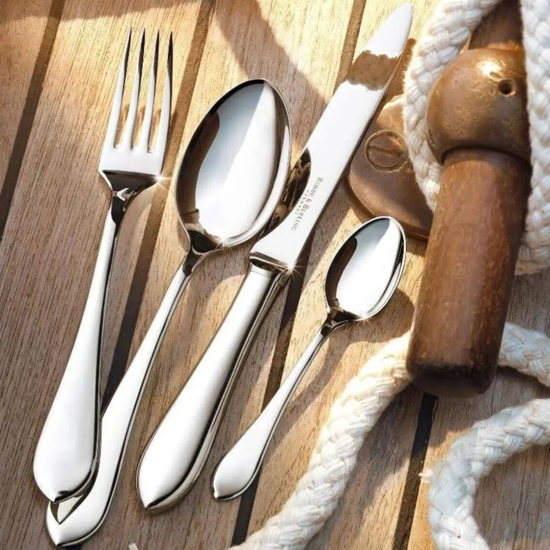 Buttermesser<Robbe & Berking Butter- u. Käsemesser m. Stahlklinge Eclipse 150 g versilbert