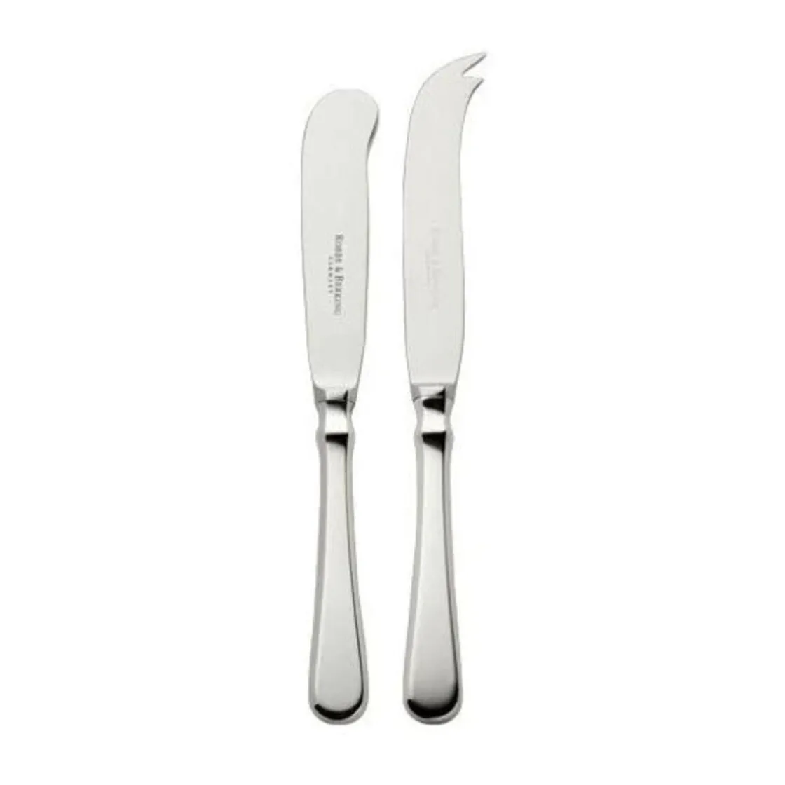 Robbe & Berking Butter u. Käsemesser mit Stahlklinge Spaten 150 g versilbert