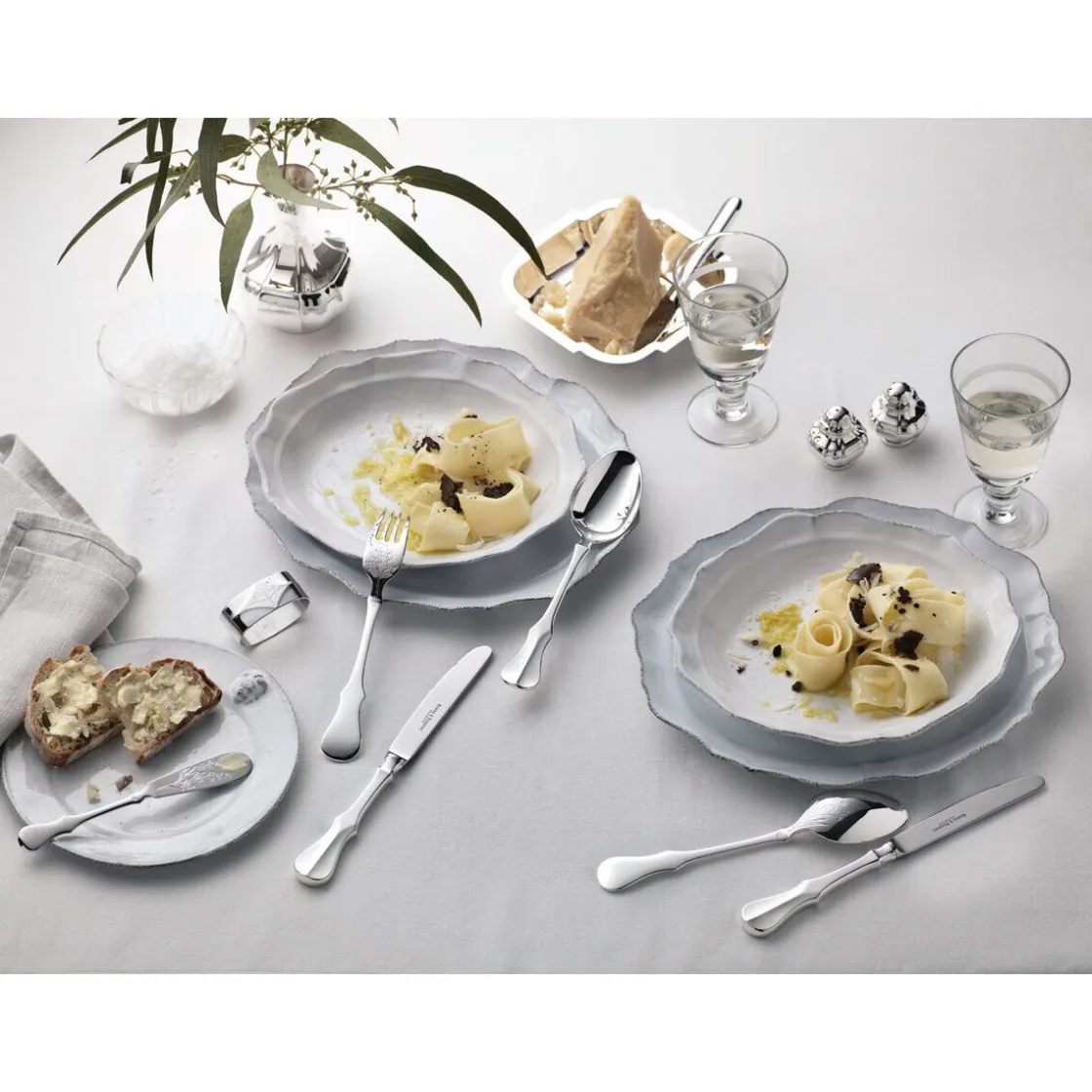 Versilbertes Besteck<Robbe & Berking Dessertmesser 19 cm Alt-Kopenhagen 150 g massiv versilbert