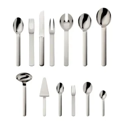 Robbe & Berking Menübesteck-Garnitur 40-tlg. Topos Edelstahl