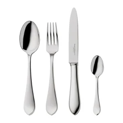 Versilbertes Besteck<Robbe & Berking Menübesteck-Set 4-tlg. Eclipse 150 g versilbert