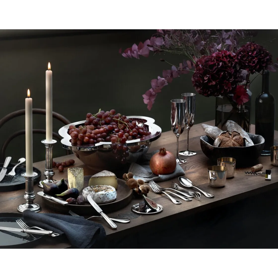 Robbe & Berking Menügabel Classic Faden 925 Sterlingsilber