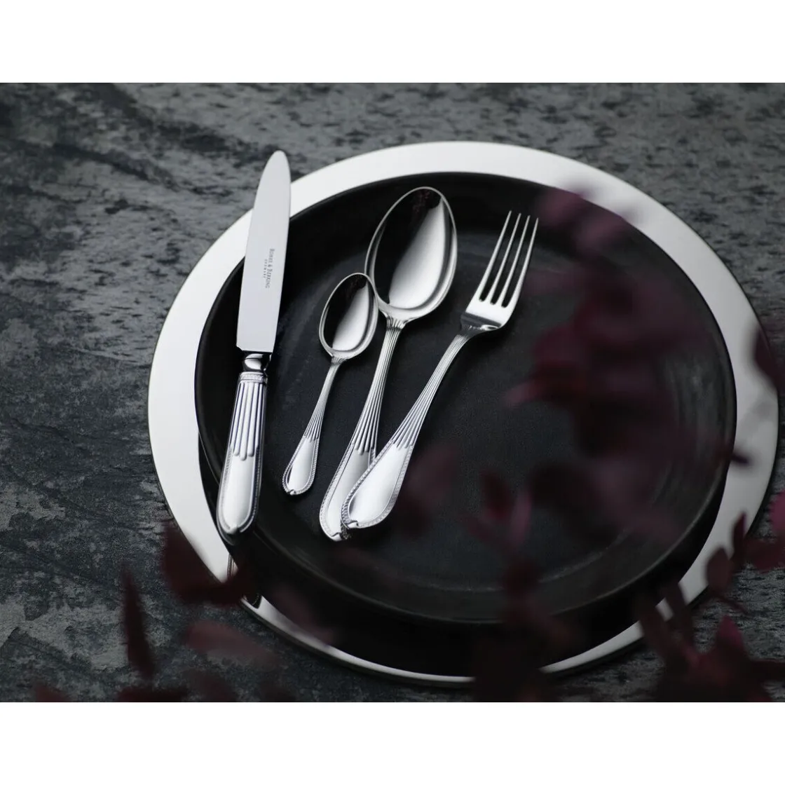 Echtsilber Besteck<Robbe & Berking Menümesser Belvedere 925 Sterlingsilber