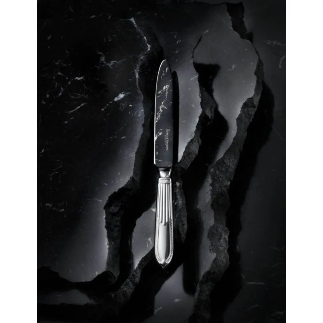 Robbe & Berking Menümesser Marble Cut Belvedere 925 Sterlingsilber