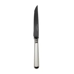 Robbe & Berking Steakmesser Frozen Black Alt Spaten 925 Sterlingsilber