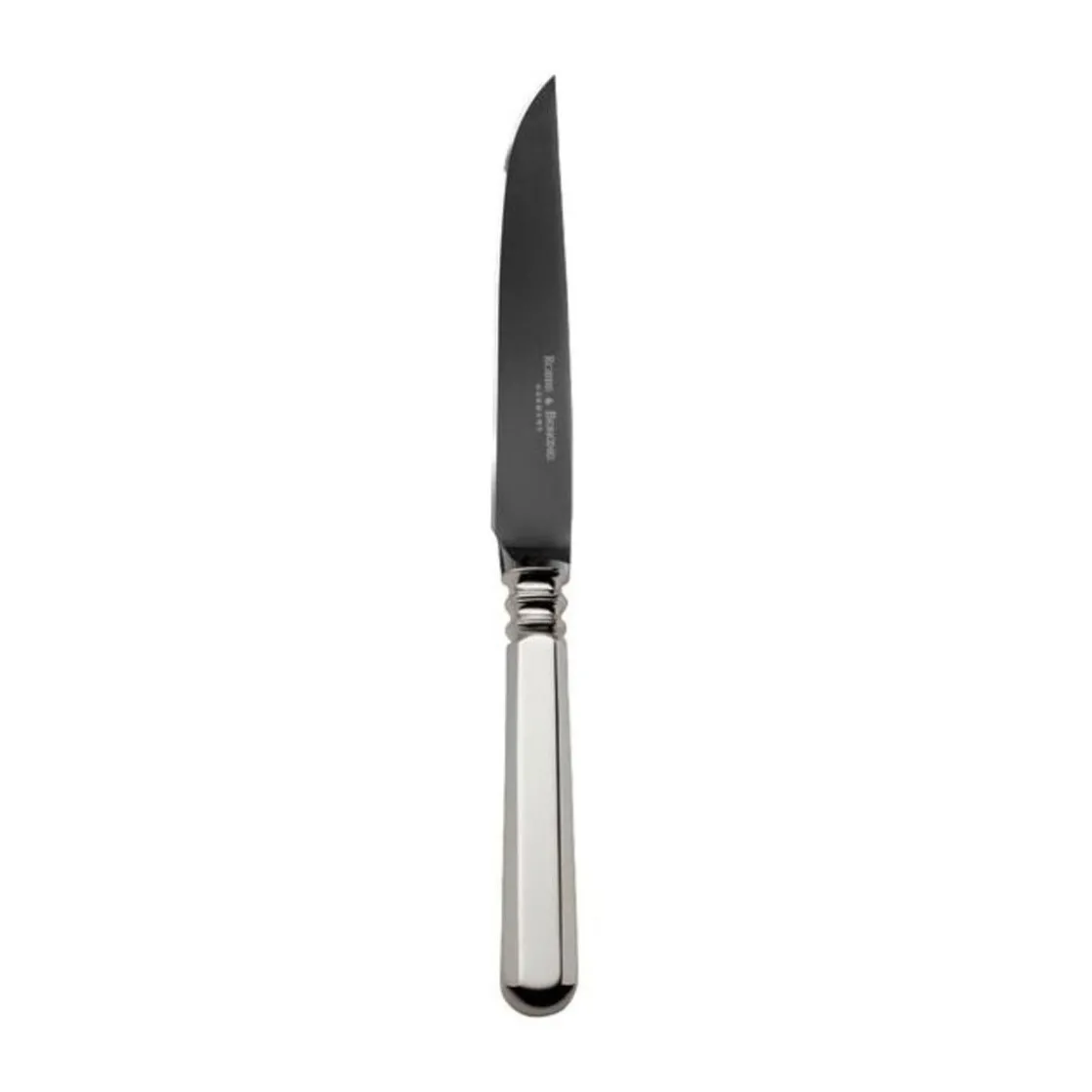 Robbe & Berking Steakmesser Frozen Black Alt Spaten 925 Sterlingsilber