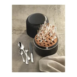 Robbe & Berking The Box - Belvedere 925 Sterlingsilber inkl. 24-tlg Besteckset Frozen Black