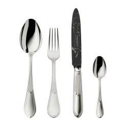 Robbe & Berking The Box - Belvedere 150 g versilbert inkl. 24-tlg Besteckset Marble Cut