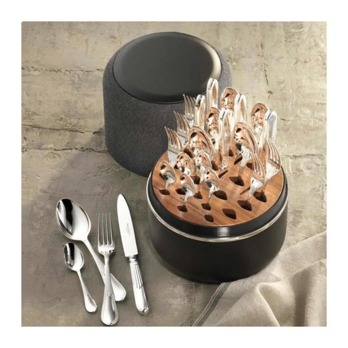 Besteck Set 6 Personen<Robbe & Berking The Box - Belvedere 925 Sterlingsilber inkl. 24-tlg Besteckset