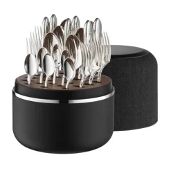 Robbe & Berking The Box - Martelé 150 g versilbert inkl. 24-tlg Besteckset Marble Cut