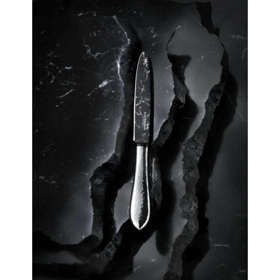 Robbe & Berking The Box - Martelé 150 g versilbert inkl. 24-tlg Besteckset Marble Cut