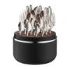 Besteck Set 6 Personen<Robbe & Berking The Box - Martelé 150 g versilbert inkl. 24-tlg Besteckset
