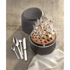 Robbe & Berking The Box - Riva 925 Sterlingsilber inkl. 24-tlg Besteckset