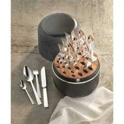 Robbe & Berking The Box - Riva 150 g versilbert inkl. 24-tlg Besteckset