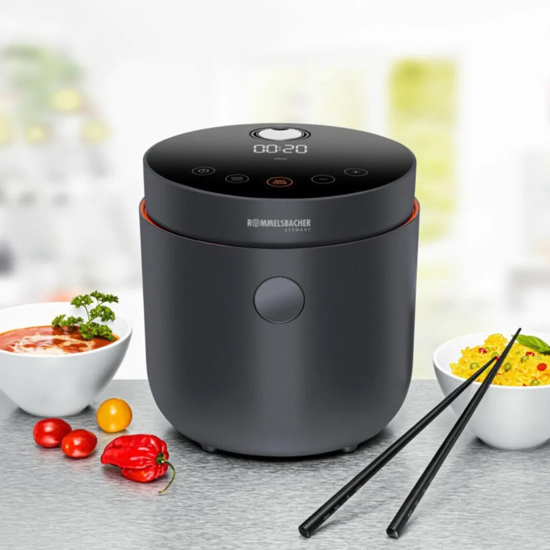 Kochwelt Entdecken|Meal Prep<Rommelsbacher Multireiskocher MRK 500 Risa 500 W graphitgrau